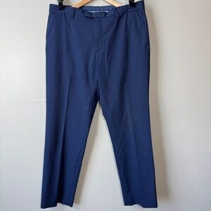 Banana Republic Men's Slim Fit Navy Check Dress Business Pants 34X30 Modern Look